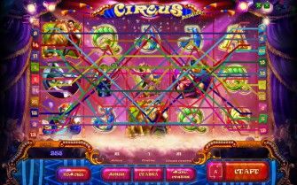 Игровые линии в игровом автомате Цирк Делюкс