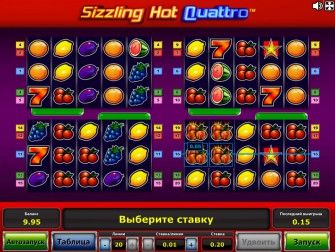 Внешний вид игрового автомате Sizzling Hot Quattro